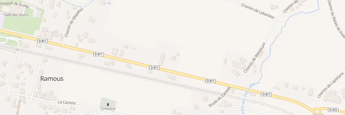 Plan du 5723 Labarthete à Ramous