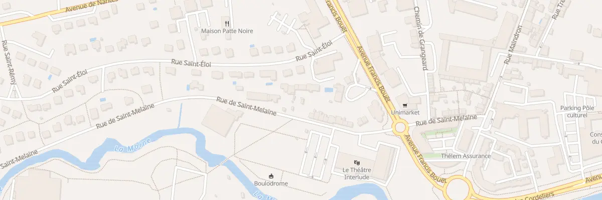 Plan du 50 Rue de Saint Melaine à Cholet