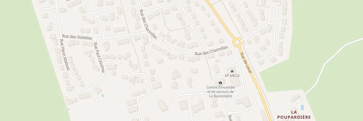 Plan du 20 Rue des Charmilles à La Baconnière