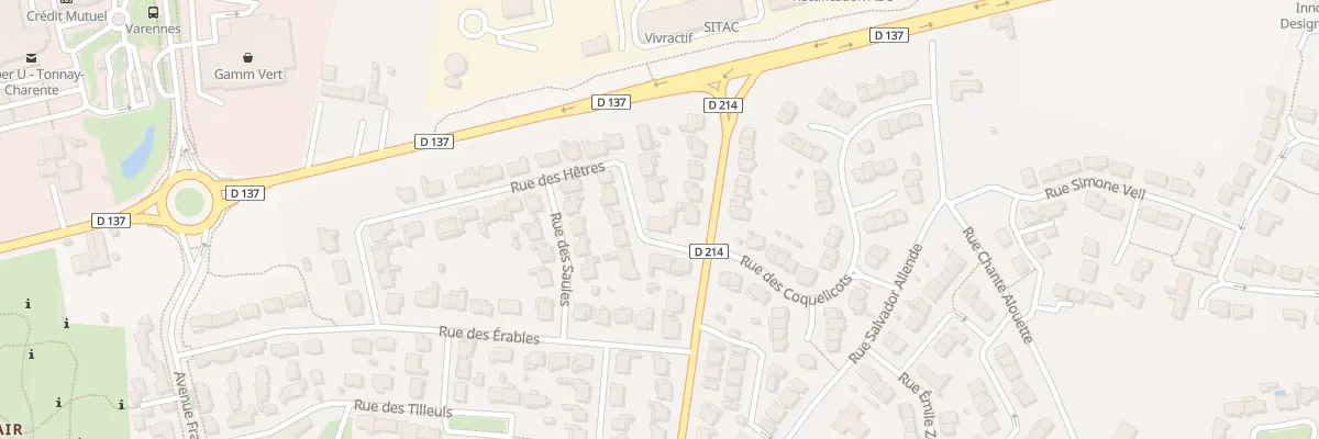 Plan du 2 Rue des Hêtres à Tonnay-Charente