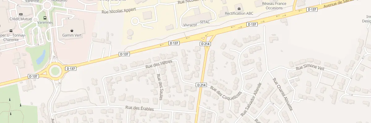 Plan du 6 Rue des Hêtres à Tonnay-Charente