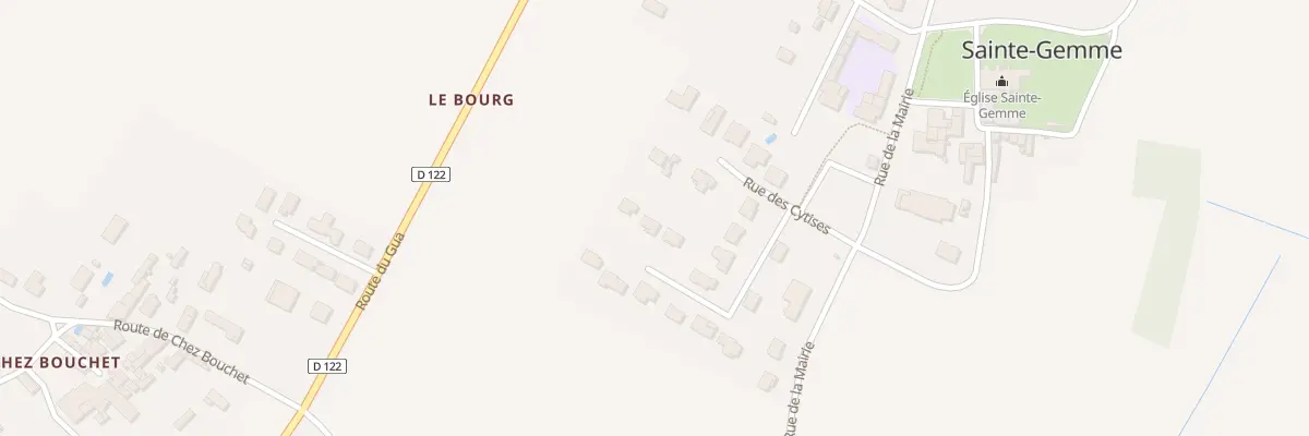 Plan du 28 Rue de la Garenne à Sainte-Gemme