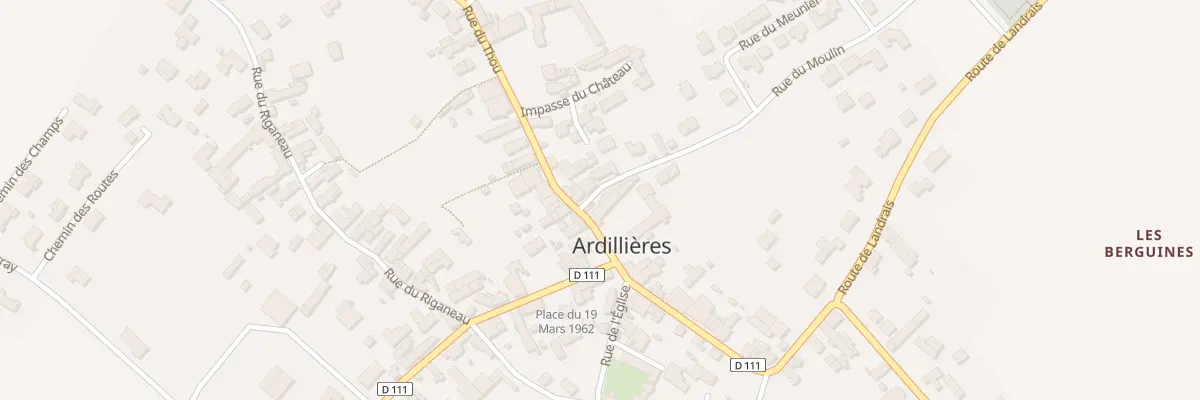 Plan du 1 Rue du Moulin à Ardillières