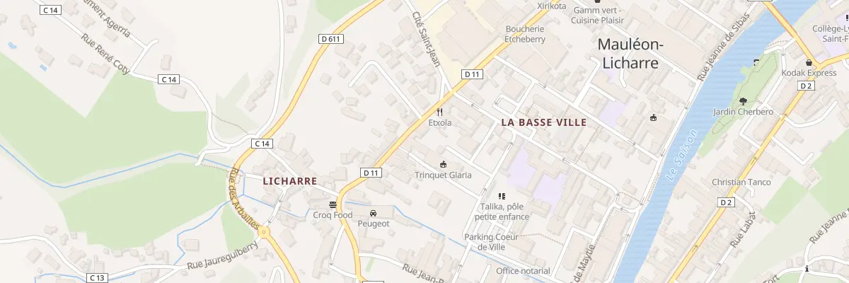 Plan du 24 Bd Gambetta à Mauléon-Licharre