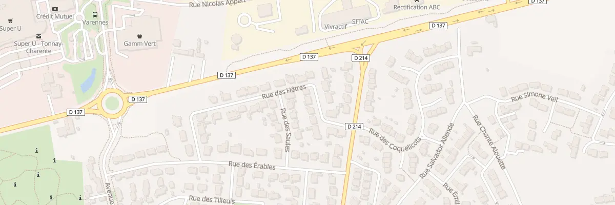Plan du 11 Rue des Hêtres à Tonnay-Charente