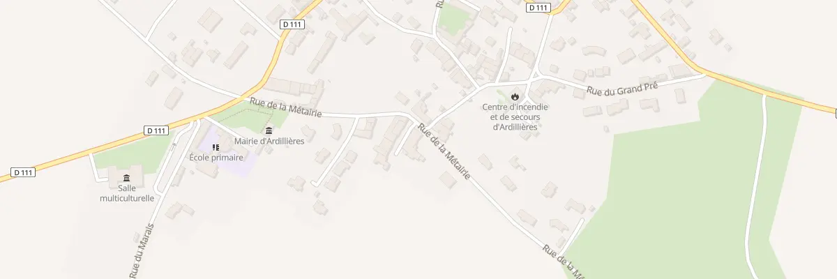 Plan du 8 Rue de la Métairie à Ardillières