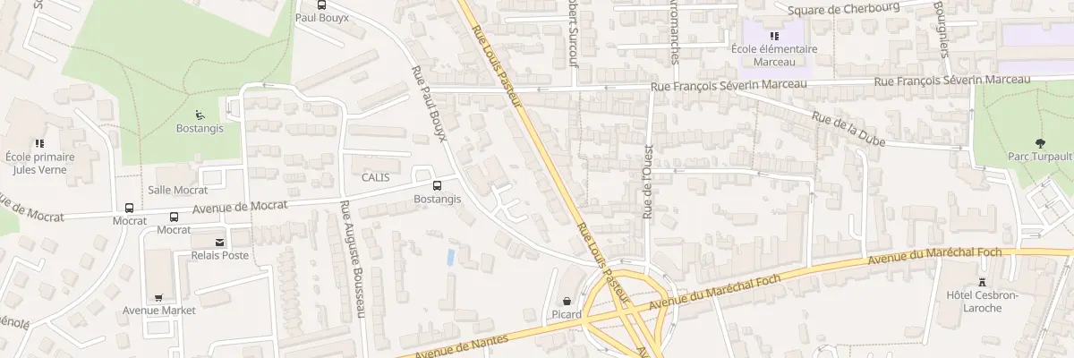 Plan du 11 Rue Louis Pasteur à Cholet