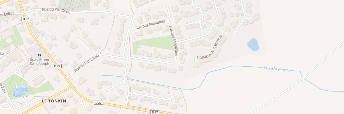 Plan du 9 Rue des Mésanges aux Epesses