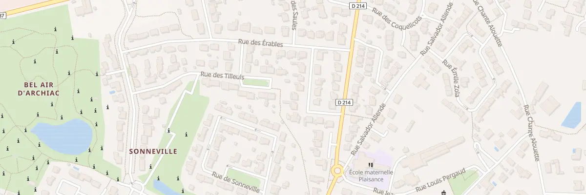 Plan du 11 Rue des Acacias à Tonnay-Charente