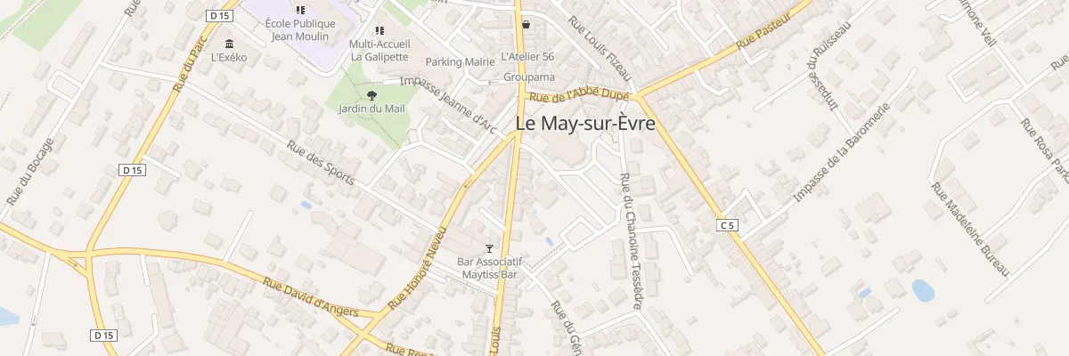 Plan du 7 Rue Saint Louis au May-sur-Èvre
