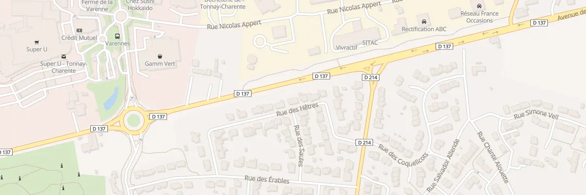Plan du 16 Rue des Hêtres à Tonnay-Charente