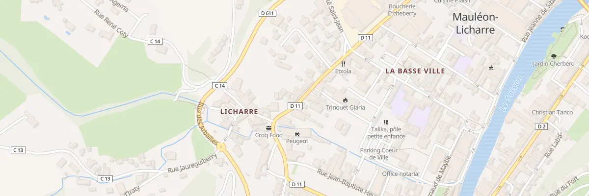 Plan du 7 Bd Gambetta à Mauléon-Licharre