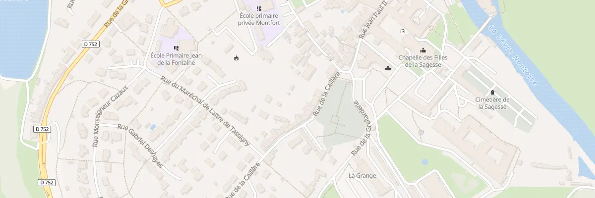 Plan du 8 Rue de la caillère à Saint-Laurent-sur-Sèvre