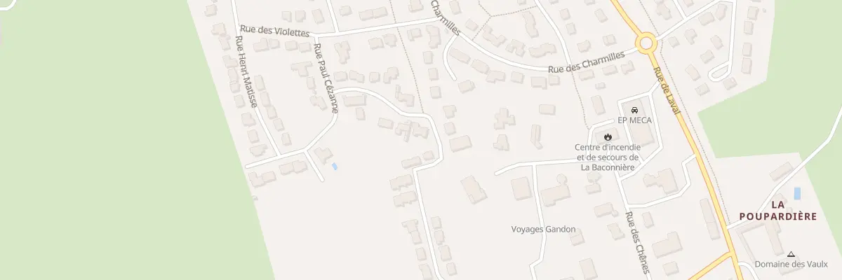 Plan du 12 Rue du Douanier Rousseau à La Baconnière