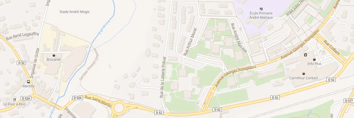 Plan du 1 Rue Francois Mauriac - Vire à Vire Normandie