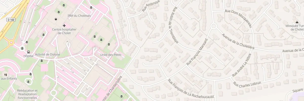 Plan du 6 Rue Robert de Cotte à Cholet