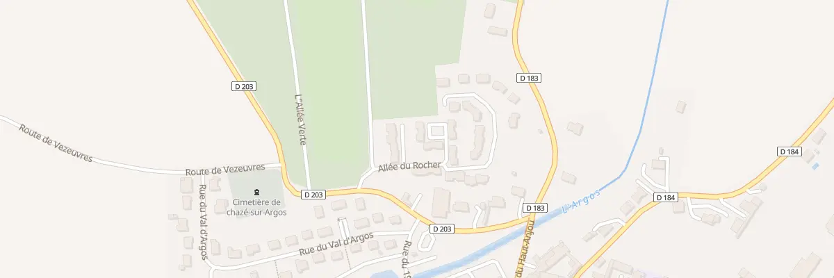 Plan du 6 All du Rocher à Chazé-sur-Argos