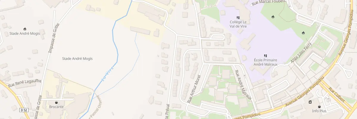 Plan du 23 Rue Francois Mauriac - Vire à Vire Normandie