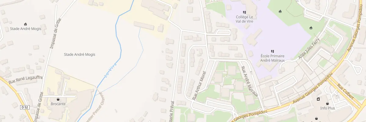 Plan du 21 Rue Francois Mauriac - Vire à Vire Normandie