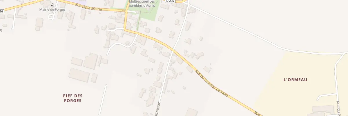 Plan du 1 Rue des Ormeaux à Forges