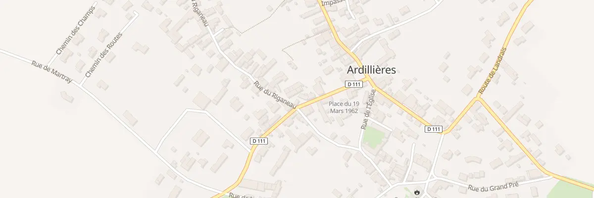 Plan du 1 Rue du Riganeau à Ardillières