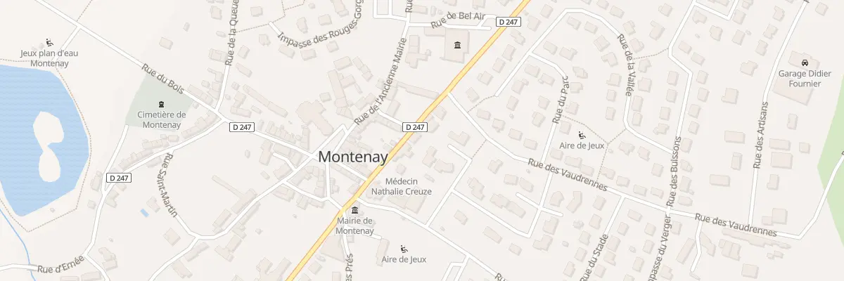 Plan du 6 Rue des Ormeaux à Montenay