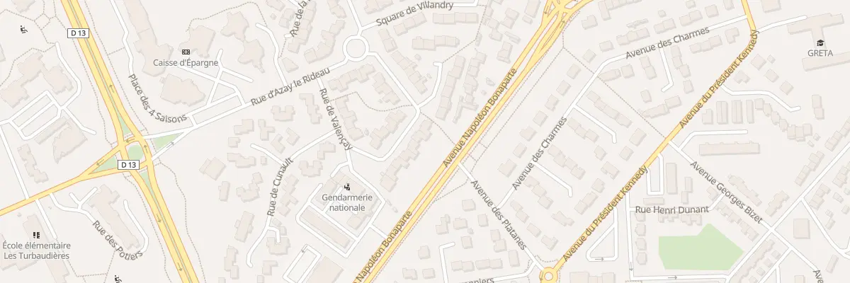 Plan du 22 Rue de Valençay à Cholet