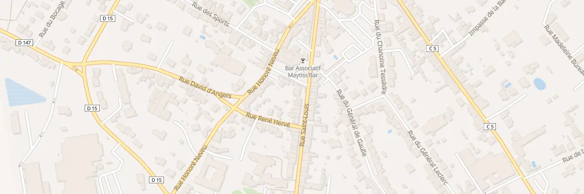 Plan du 14 Rue Saint Louis au May-sur-Èvre