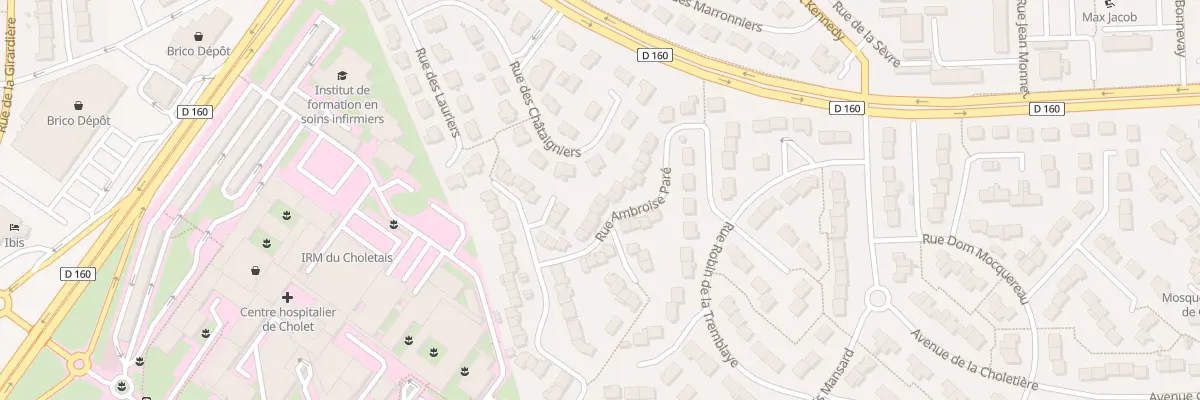 Plan du 32 Rue Ambroise Paré à Cholet