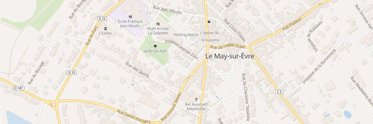 Plan du 20 Pl de la République au May-sur-Èvre