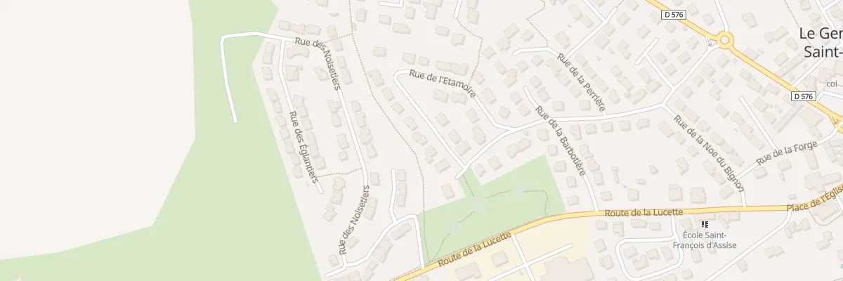 Plan du 28 Rue de l’étamoire au Genest-Saint-Isle