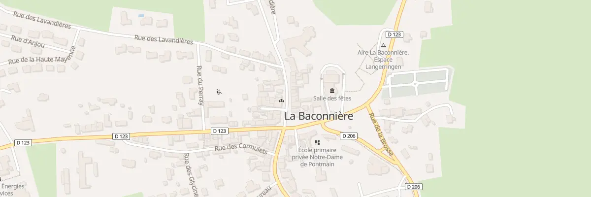 Plan du 6 Rue d’Ernée à La Baconnière