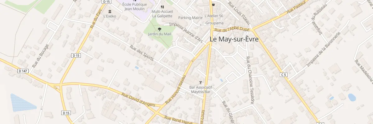 Plan du 4 Rue Honoré Neveu au May-sur-Èvre