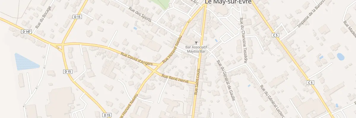 Plan du 23 Rue Honoré Neveu au May-sur-Èvre