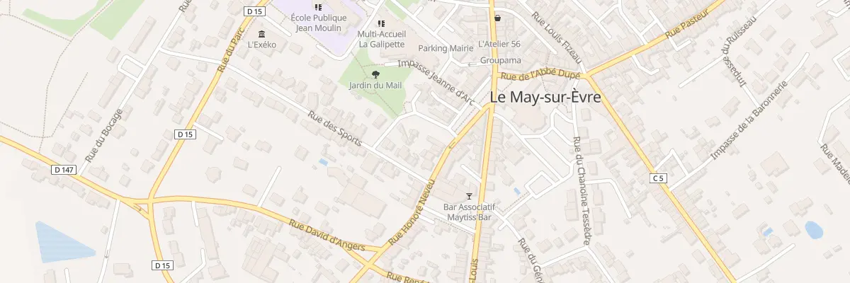 Plan du 2 Rue Honoré Neveu au May-sur-Èvre
