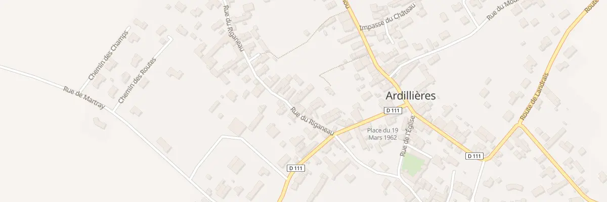 Plan du 11 Rue du Riganeau à Ardillières