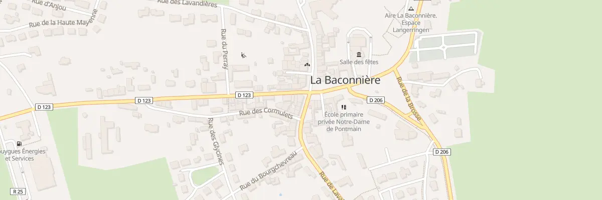 Plan du 1 Rue du Bourgneuf à La Baconnière