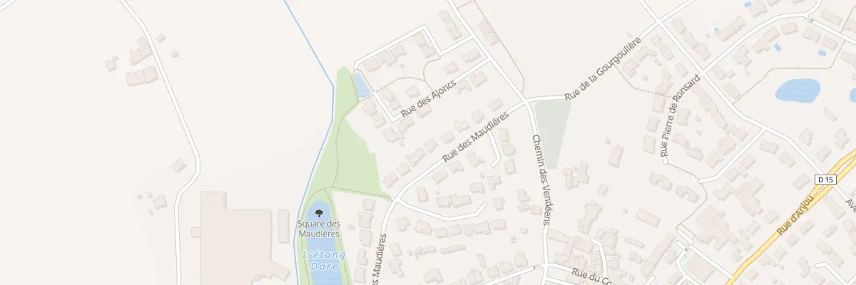 Plan du 17 Rue des Maudieres (Jubaudiere) à Beaupréau-en-Mauges