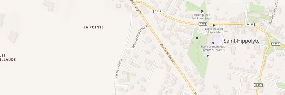 Plan du 2 Juchaud à Saint-Hippolyte