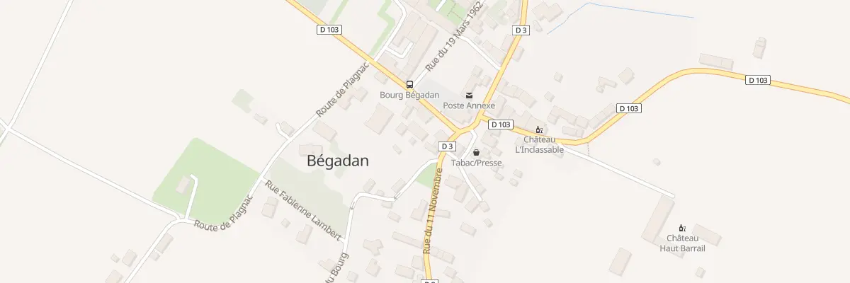 Plan du 2 Rue du Bourg à Bégadan