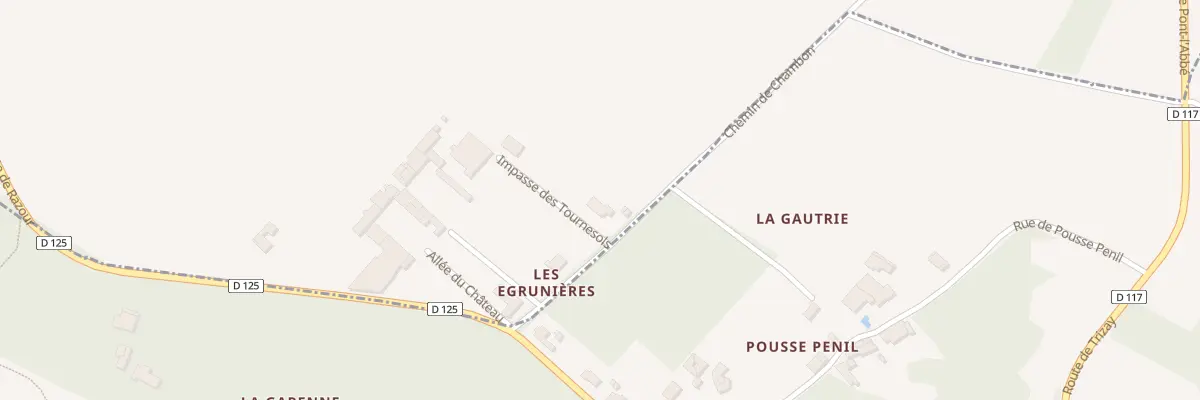 Plan du 2 Che de Chambon à Trizay