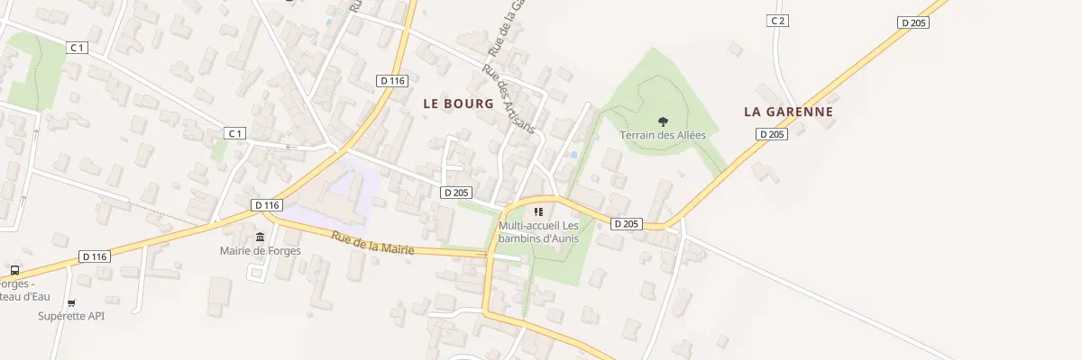 Plan du 1 Rue du Chironnet à Forges