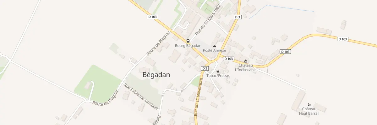 Plan du 79 Le Bourg à Bégadan