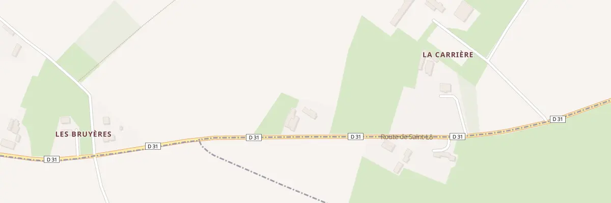 Plan du 5031 Les Bruyères à La Bazoque