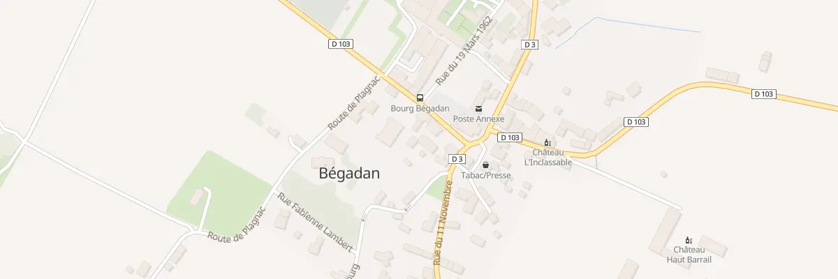 Plan du 5 Rte de Saint Saturnin à Bégadan