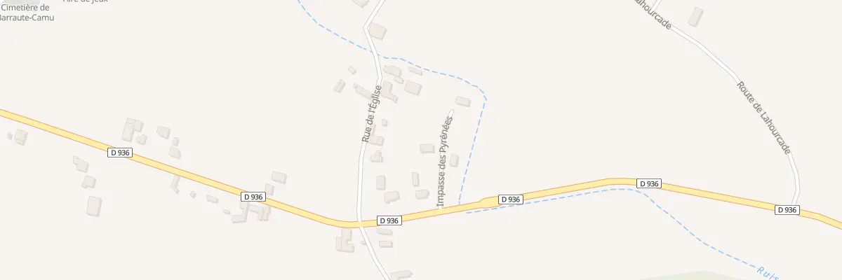 Plan du 1 Imp des Pyrenees à Barraute-Camu