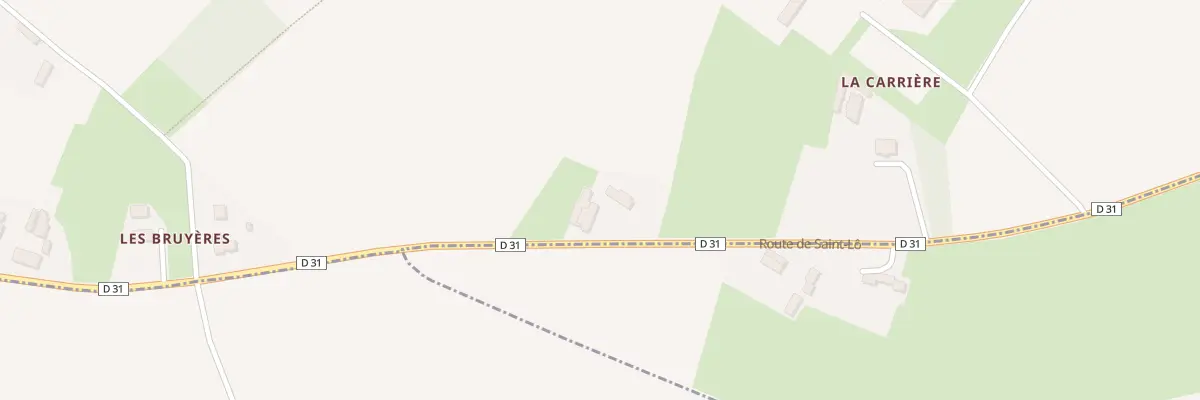 Plan du 7 Rte de Saint-Lô à La Bazoque