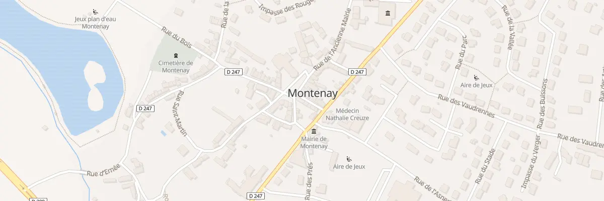 Plan du 1 Rue du Roquet Noyer à Montenay