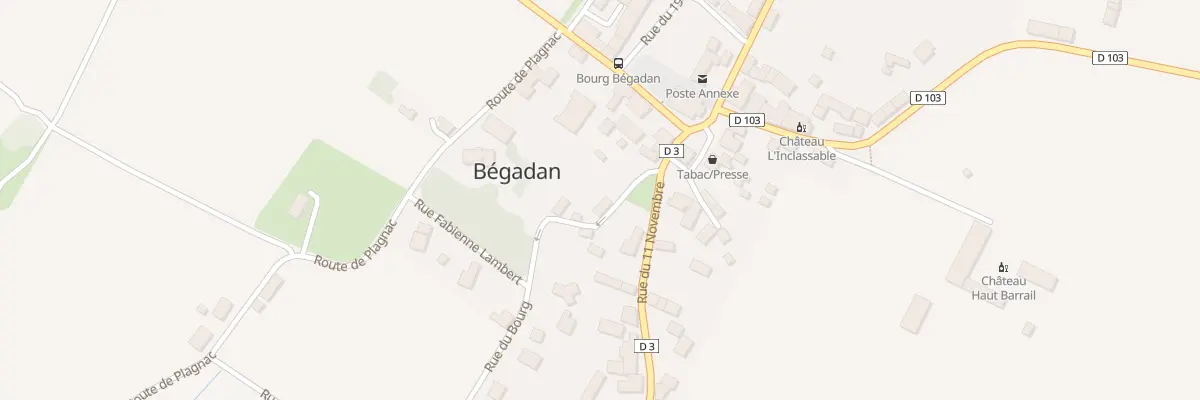 Plan du 8 Rue du Bourg à Bégadan
