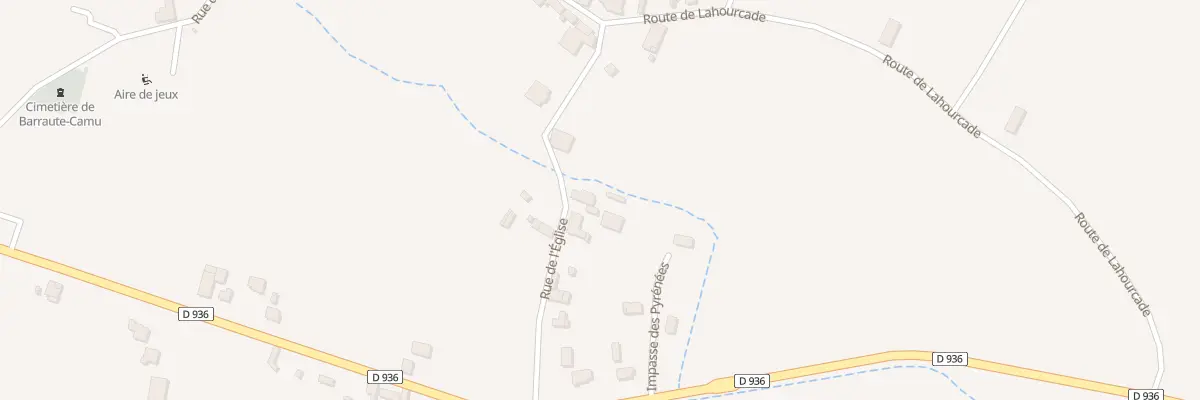 Plan du 28 Rte de l’Eglise à Barraute-Camu